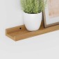 vidaXL Ράφι Τοίχου Επιτοίχιο 2 τμχ. Καφέ 40 x 9 x 3 cm