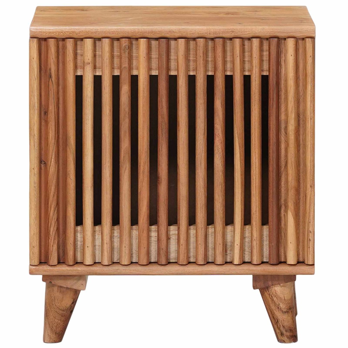 vidaXL Χειροποίητο Κομοδίνο Καφέ Τίκ 40 x 30 x 45 cm