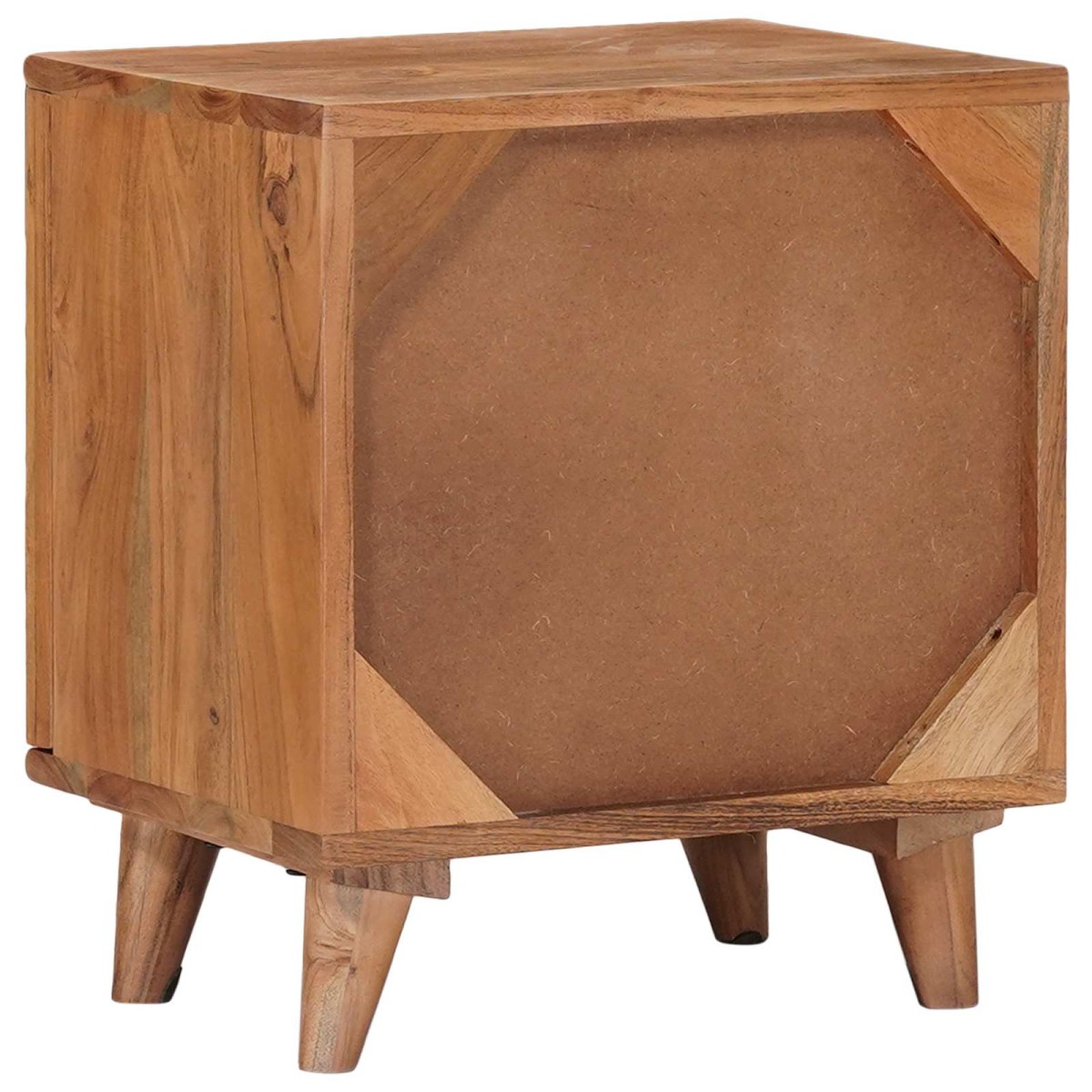 vidaXL Χειροποίητο Κομοδίνο Καφέ Τίκ 40 x 30 x 45 cm