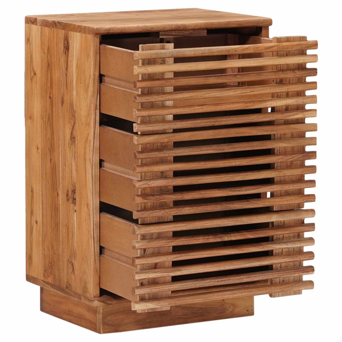 vidaXL Χειροποίητο Κομοδίνο Καφέ Τίκ 40 x 30 x 60 cm