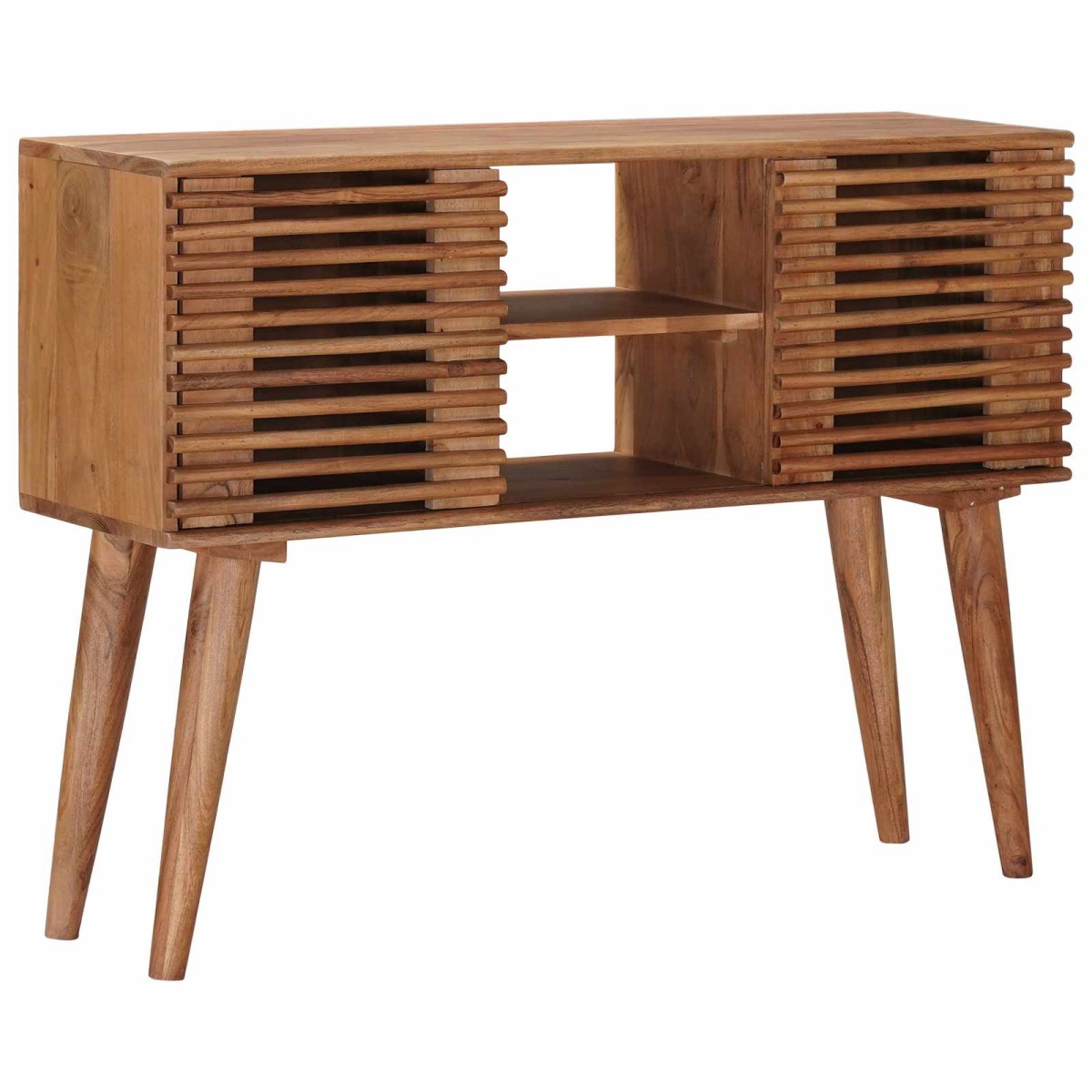 vidaXL Χειροποίητο Τραπέζι Πλευρικό Καφέ Τέικ 100 x 30 x 75 εκ