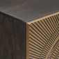 vidaXL Πλαϊνό γραφείο Ορείχαλκος 53,5 x 30 x 70 εκ