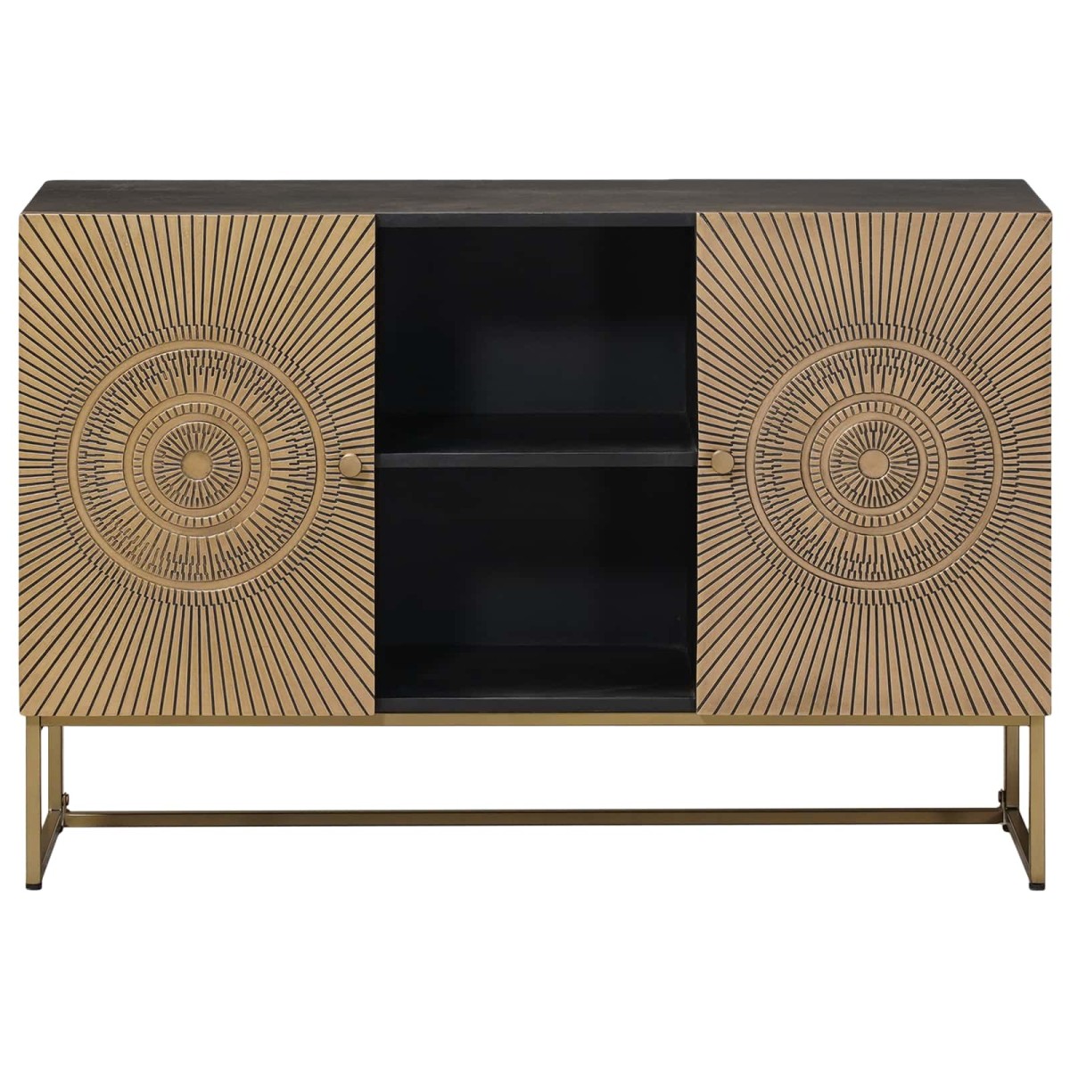 vidaXL Πλαϊνό γραφείο Ορείχαλκος 105 x 30 x 70 εκ