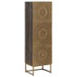 vidaXL Highboard Ορείχαλκος 35 x 30 x 120 cm