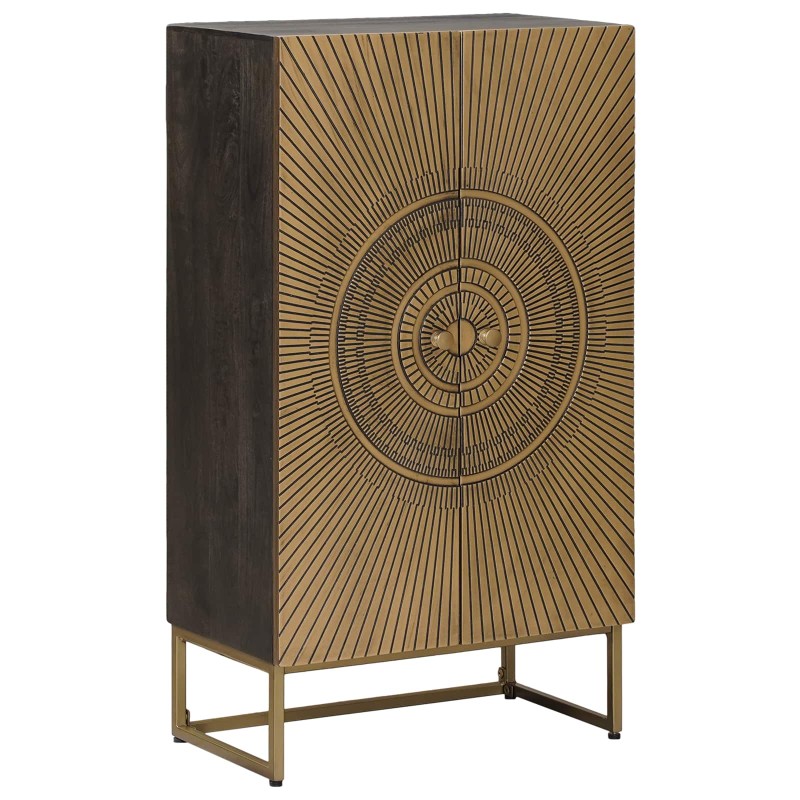 vidaXL Highboard Ορείχαλκος 53,5 x 30 x 95 εκ