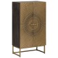 vidaXL Highboard Ορείχαλκος 53,5 x 30 x 95 εκ