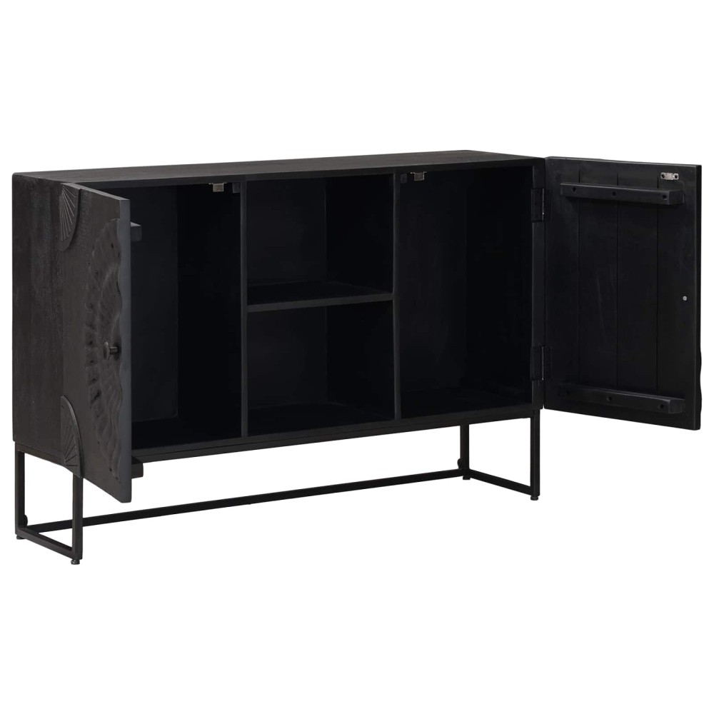vidaXL Πλαϊνό γραφείο Μαύρο 105 x 30 x 68 εκ