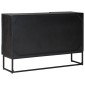 vidaXL Πλαϊνό γραφείο Μαύρο 105 x 30 x 68 εκ