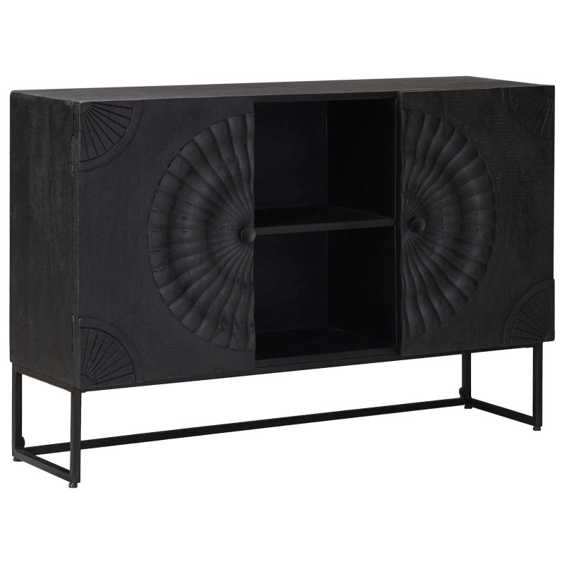 vidaXL Πλαϊνό γραφείο Μαύρο 105 x 30 x 68 εκ
