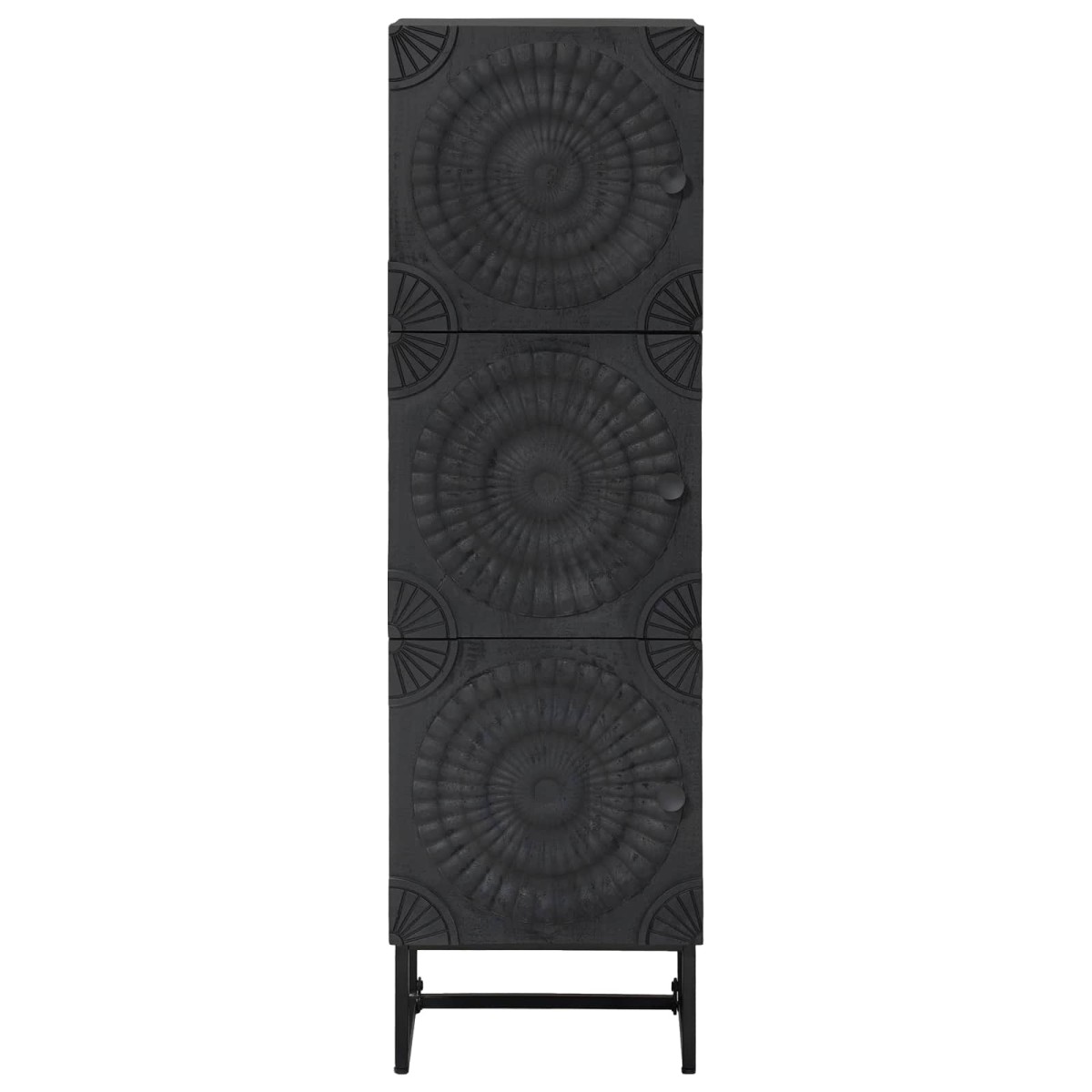 vidaXL Highboard Μαύρο 35 x 30 x 120 cm