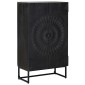 vidaXL Highboard Μαύρο 55 x 30 x 95 εκ