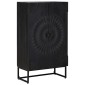 vidaXL Highboard Μαύρο 55 x 30 x 95 εκ