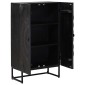 vidaXL Highboard Μαύρο 55 x 30 x 95 εκ