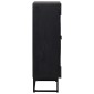vidaXL Highboard Μαύρο 55 x 30 x 95 εκ