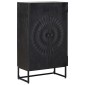 vidaXL Highboard Μαύρο 55 x 30 x 95 εκ