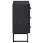 vidaXL Ντουλάπι με Συρτάρια με συρτάρι Μαύρο 75 x 30 x 65 εκ