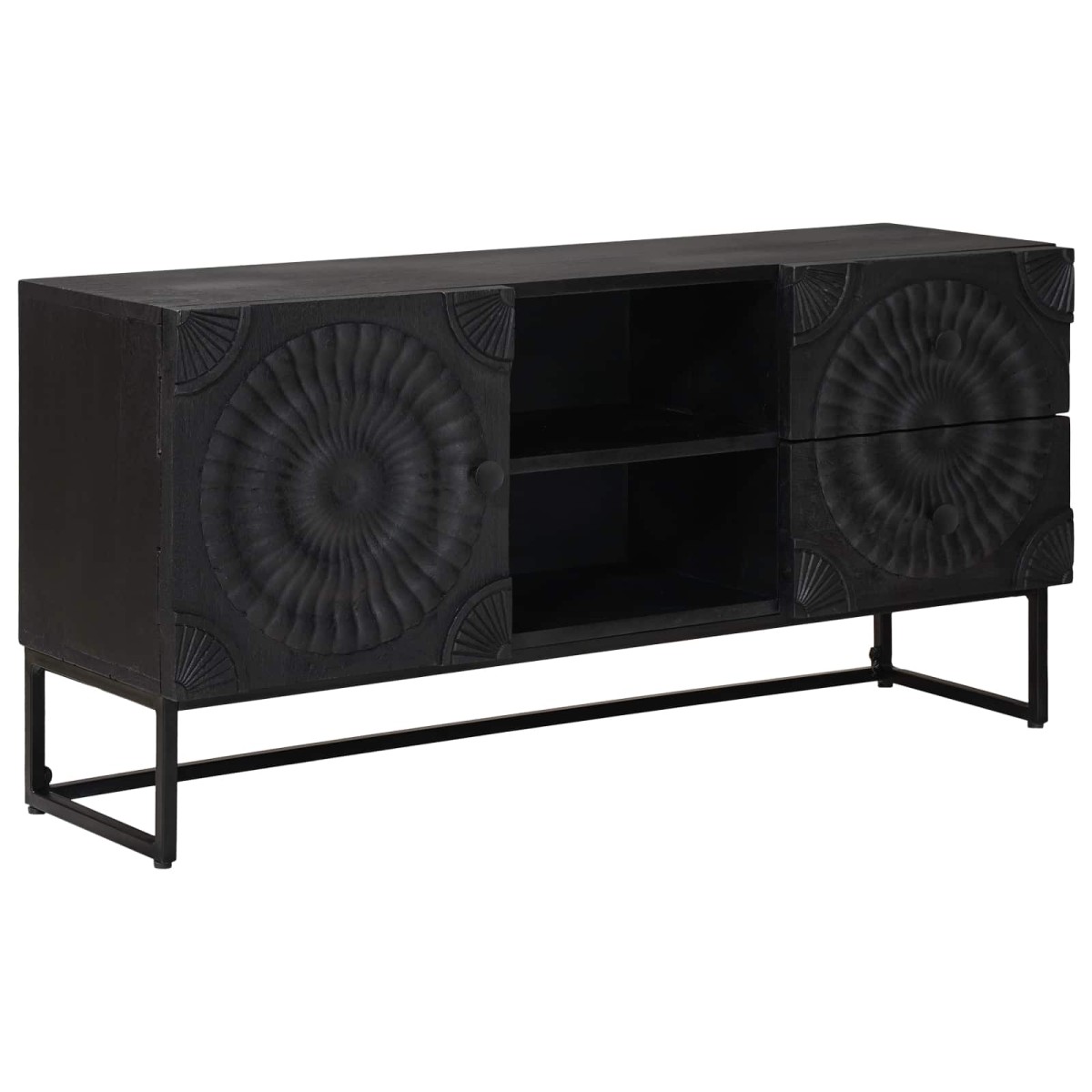 vidaXL Ντουλάπι TV Μαύρο 105 x 30 x 54 εκ