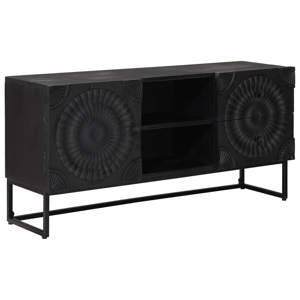 vidaXL Ντουλάπι TV Μαύρο 105 x 30 x 54 εκ