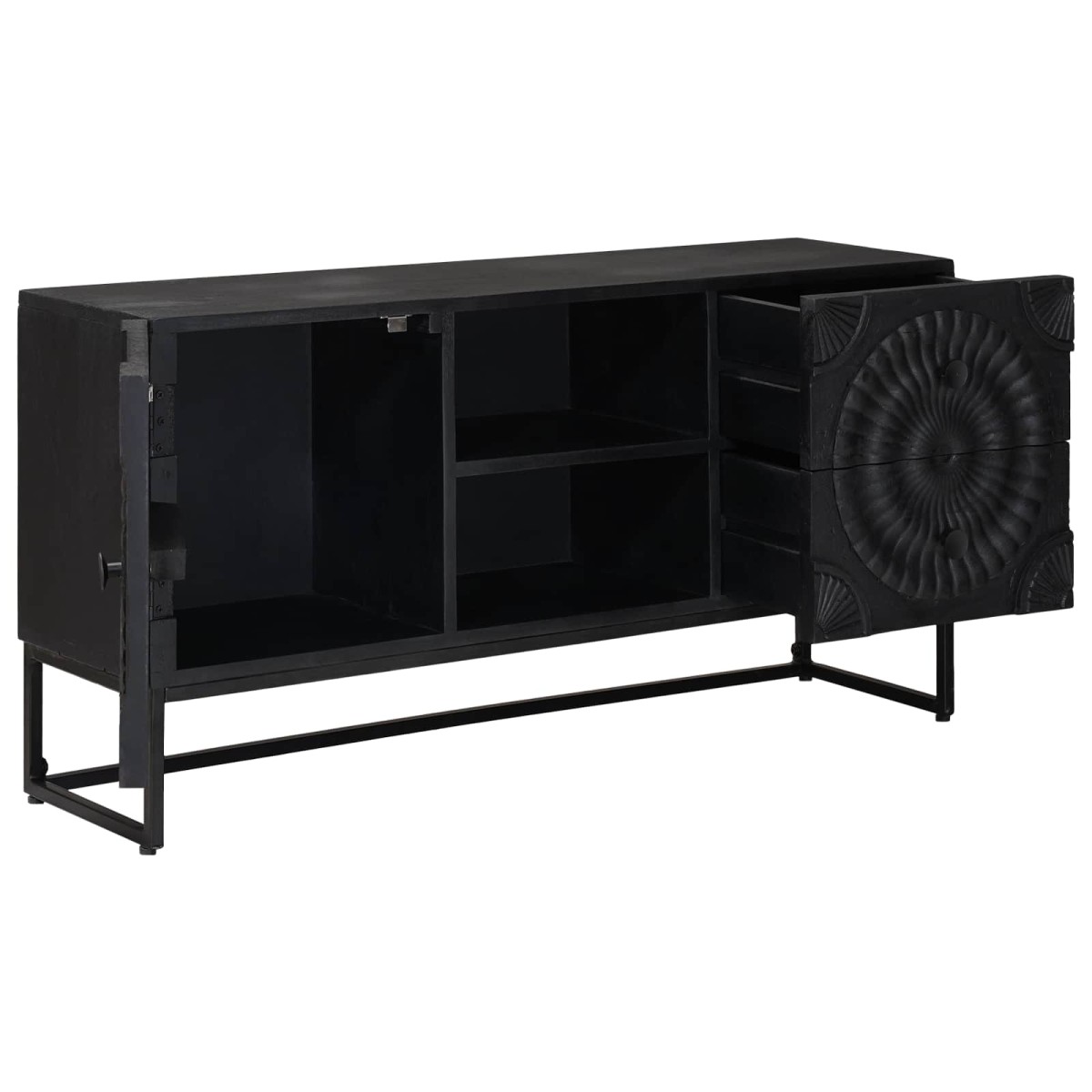 vidaXL Ντουλάπι TV Μαύρο 105 x 30 x 54 εκ