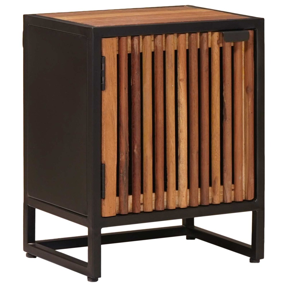 vidaXL Χειροποίητο Κομοδίνο Φυσικό 40 x 30 x 50 cm Στερεό ξύλο μάνγκο