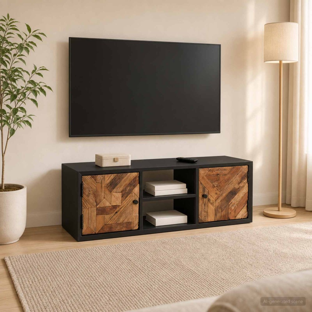 vidaXL Ντουλάπι TV με ράφι με αποθήκευση με πόρτα 105 x 30 x 35 εκ
