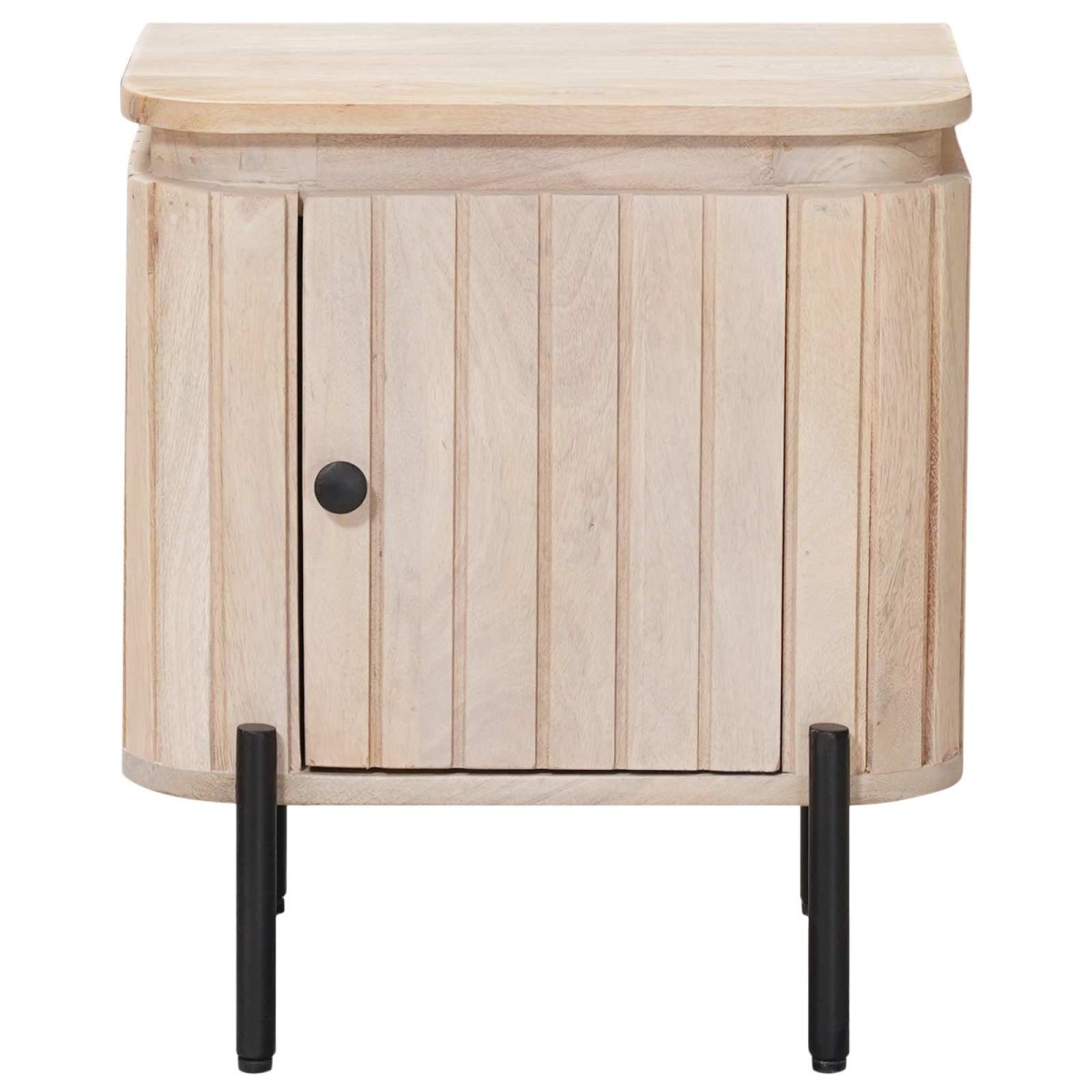 vidaXL Χειροποίητο Κομοδίνο Λευκό 40 x 30 x 45 cm Στερεό ξύλο μάνγκο