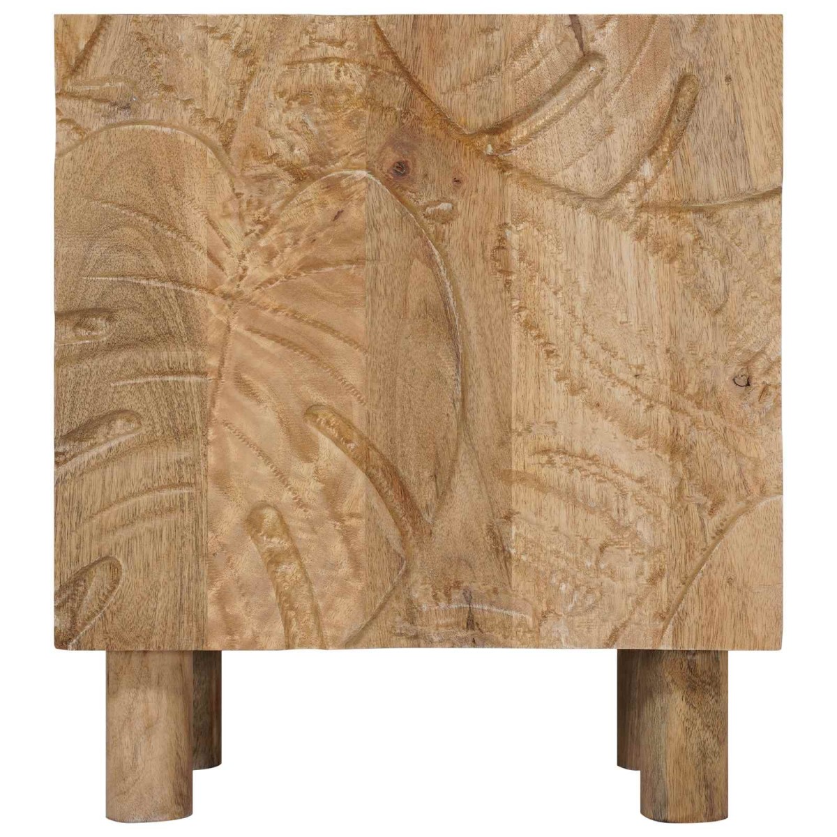 vidaXL Χειροποίητο Κομοδίνο Καφέ Τίκ 40 x 30 x 45 cm