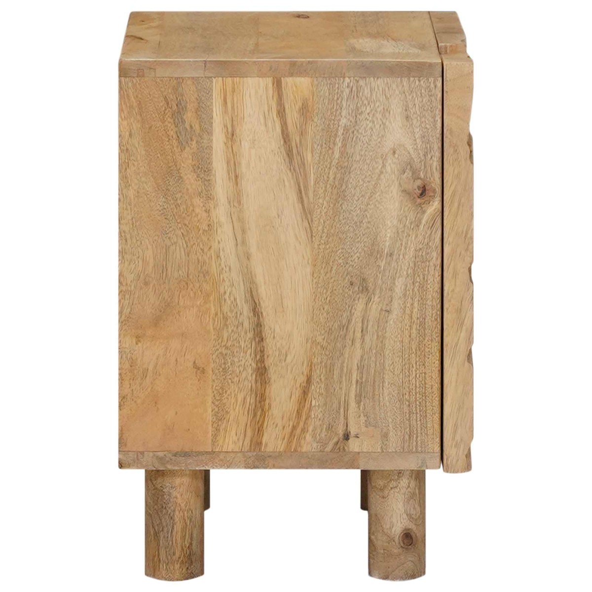 vidaXL Χειροποίητο Κομοδίνο Καφέ Τίκ 40 x 30 x 45 cm