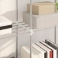 vidaXL Τούβλο Ράφι με αποθήκευση Λευκό 86 x 27 x 90 εκ Αλουμίνιο