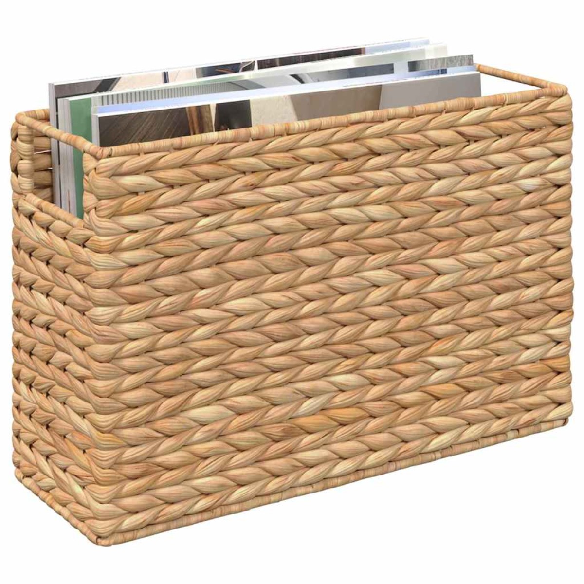 vidaXL Καλάθια Μαγazines 2 τμχ. Υάκινθος νερού 39 x 14 x 25 εκ Φυσικό
