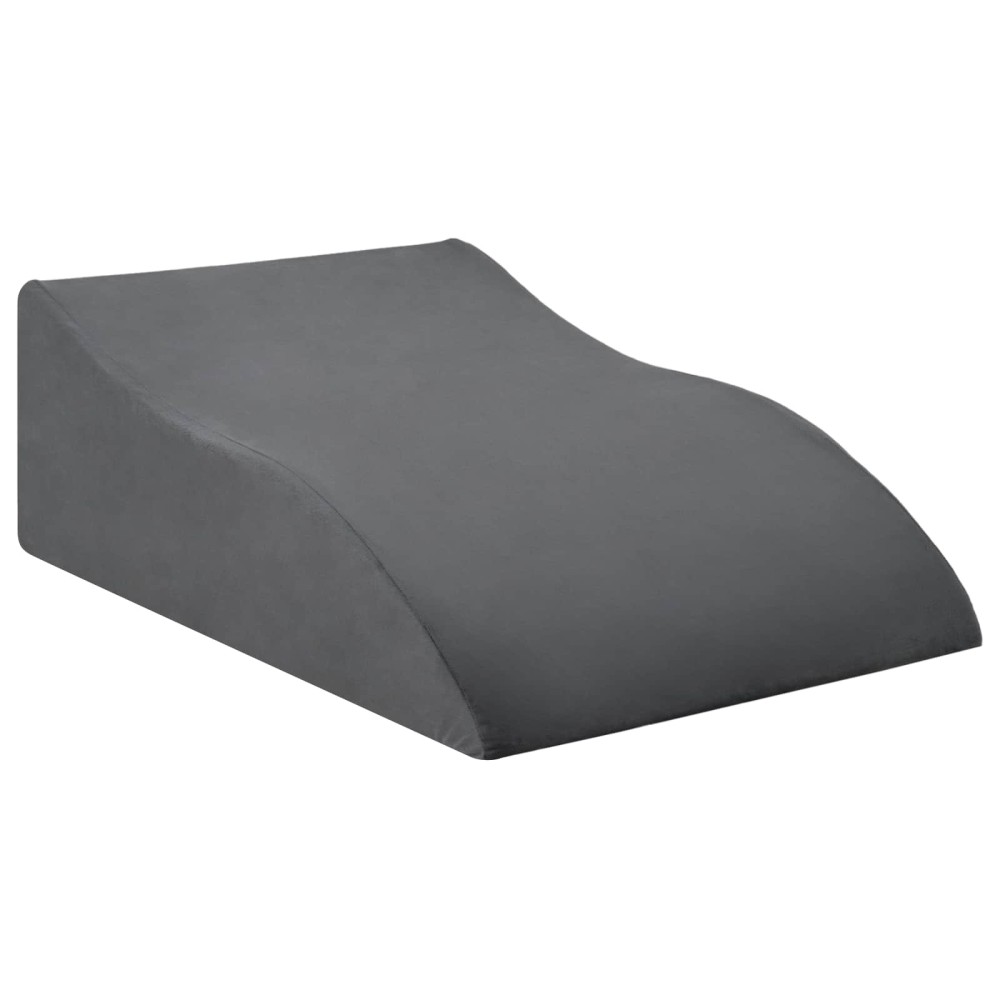 vidaXL Μαξιλάρι Ποδιών Γκρι 68 x 41 x 21 εκ PU Αφρός