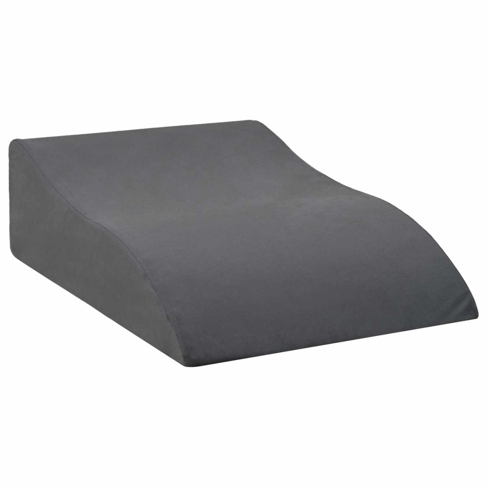 vidaXL Μαξιλάρι Ποδιών Γκρι 68 x 40 x 18 εκ. PU Αφρός