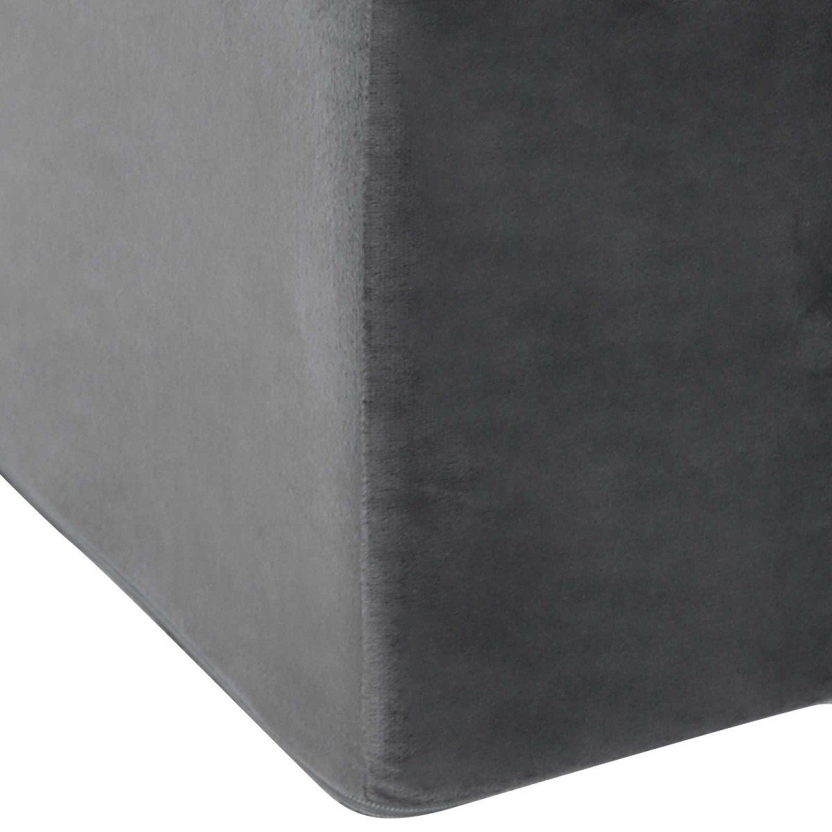 vidaXL Μαξιλάρι Ποδιών Γκρι 68 x 40 x 18 εκ. PU Αφρός