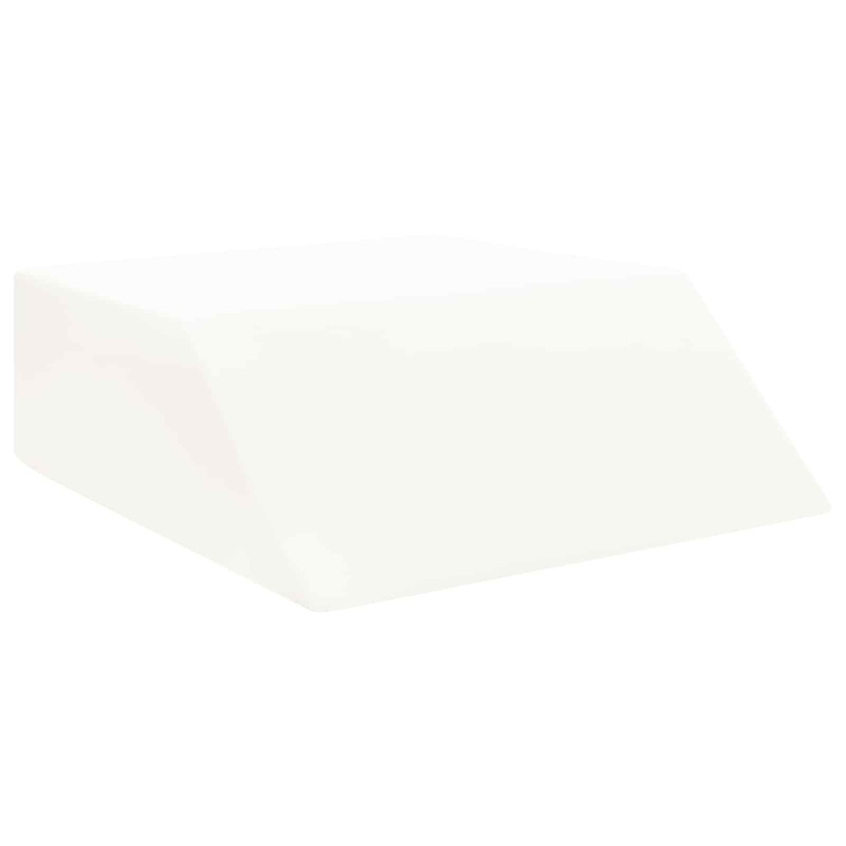 vidaXL Μαξιλάρι Ποδιών Μονόχρωμο Λευκό 63 x 52 x 19,5 εκ PU Αφρός