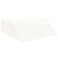 vidaXL Μαξιλάρι Ποδιών Μονόχρωμο Λευκό 63 x 52 x 19,5 εκ PU Αφρός
