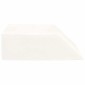 vidaXL Μαξιλάρι Ποδιών Μονόχρωμο Λευκό 63 x 52 x 19,5 εκ PU Αφρός