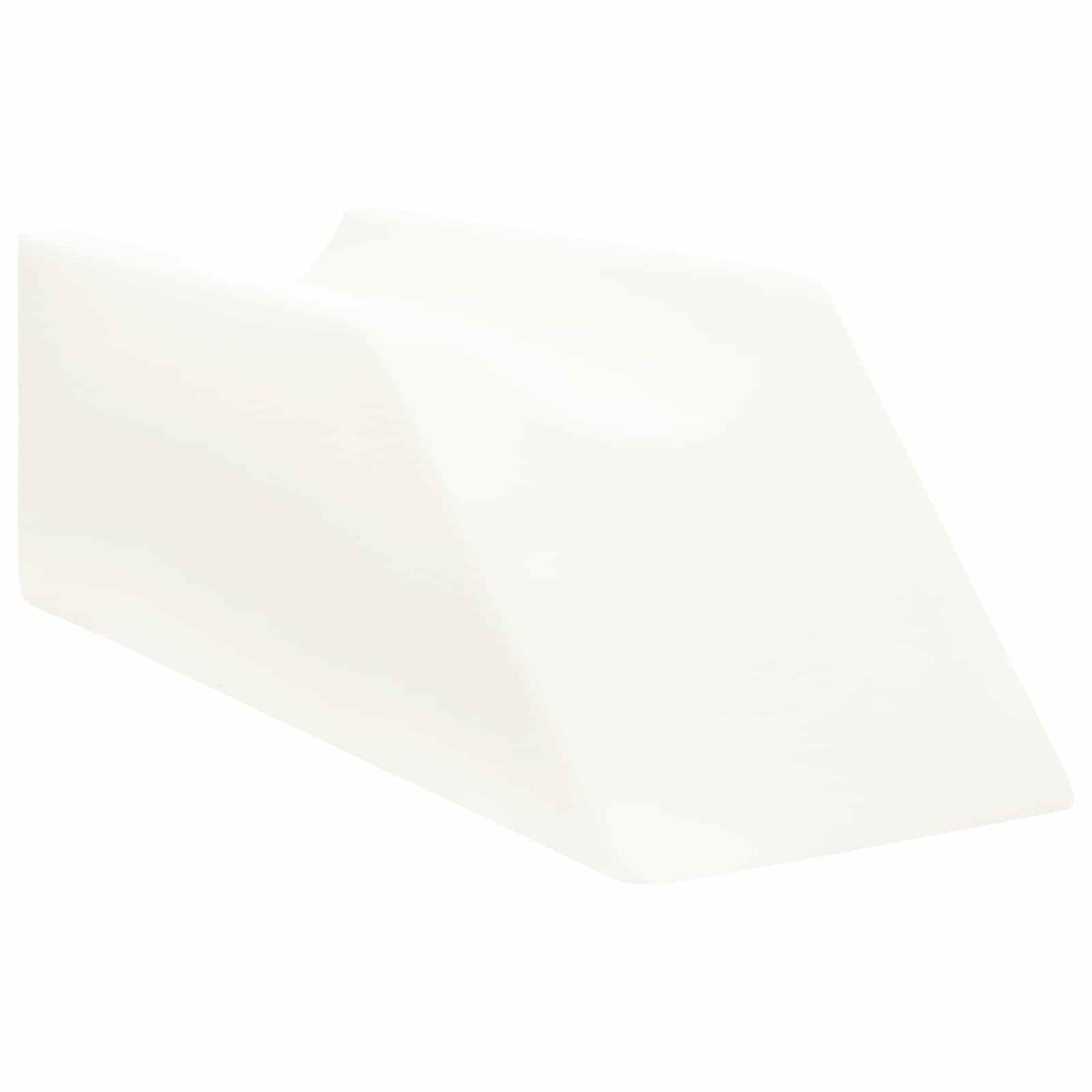 vidaXL Μαξιλάρι Ποδιών Μονόχρωμο Λευκό 68 x 25 x 21,5 εκ PU Αφρός