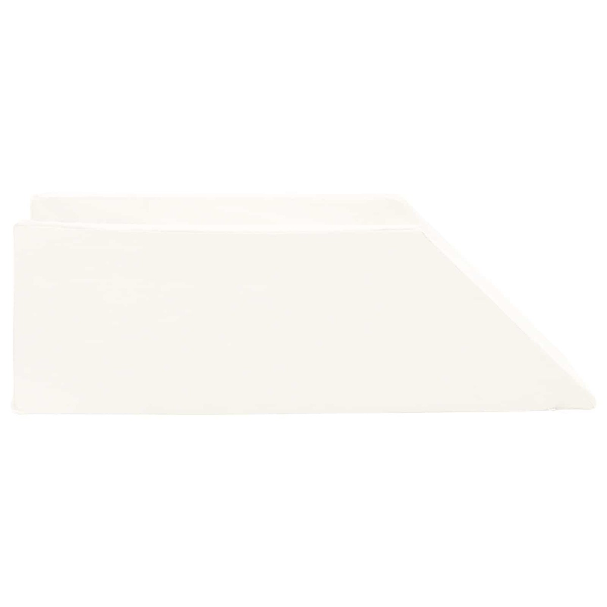 vidaXL Μαξιλάρι Ποδιών Μονόχρωμο Λευκό 68 x 25 x 21,5 εκ PU Αφρός