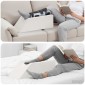 vidaXL Μαξιλάρι Ποδιών Μονόχρωμο Λευκό 68 x 25 x 21,5 εκ PU Αφρός