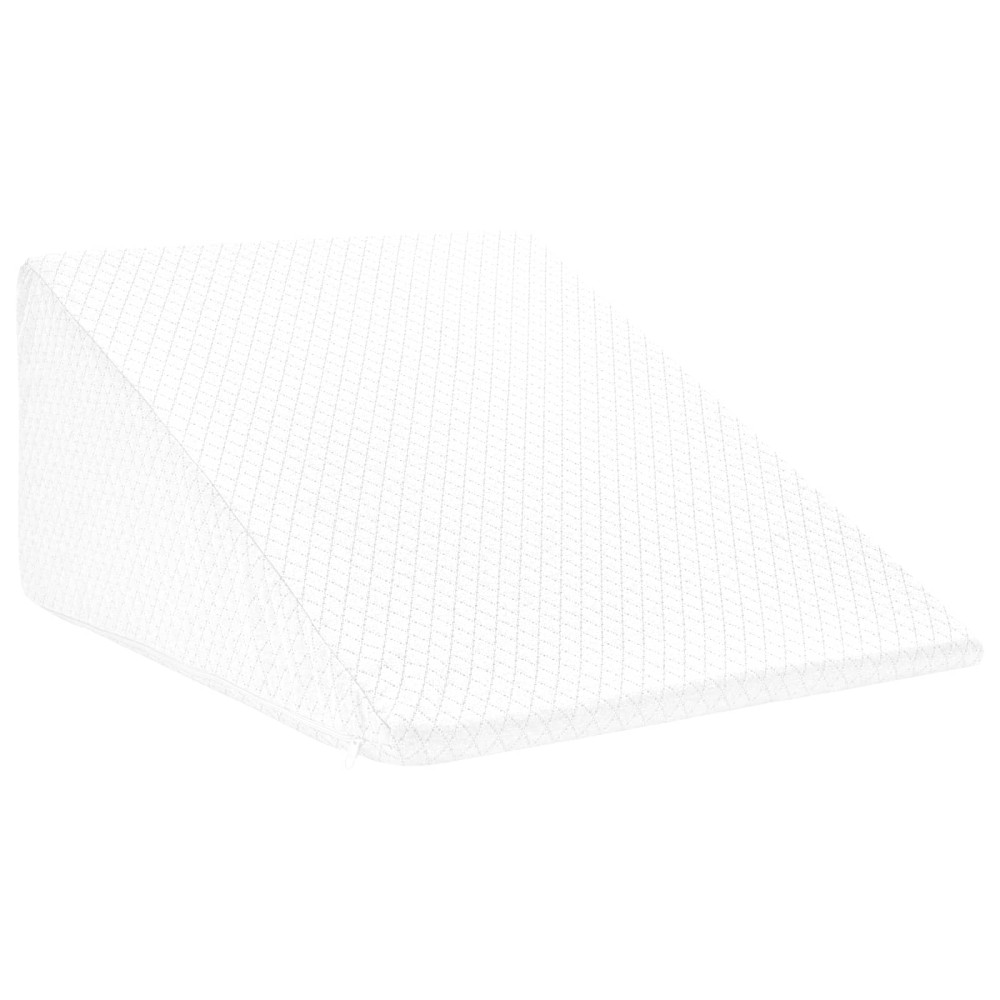vidaXL Μαξιλάρι Ποδιών Μονόχρωμο Λευκό 60 x 50 x 30 εκ. Αφρός Μνήμης