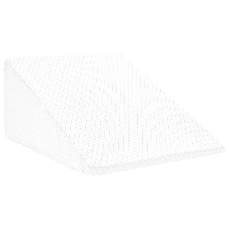 vidaXL Μαξιλάρι Ποδιών Μονόχρωμο Λευκό 60 x 50 x 30 εκ. Αφρός Μνήμης