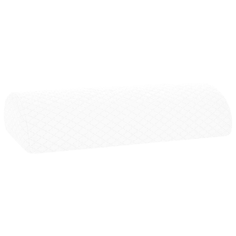 vidaXL Μαξιλάρι Ποδιών Μονόχρωμο Λευκό 52 x 20 x 12 εκ Αφρός Μνήμης