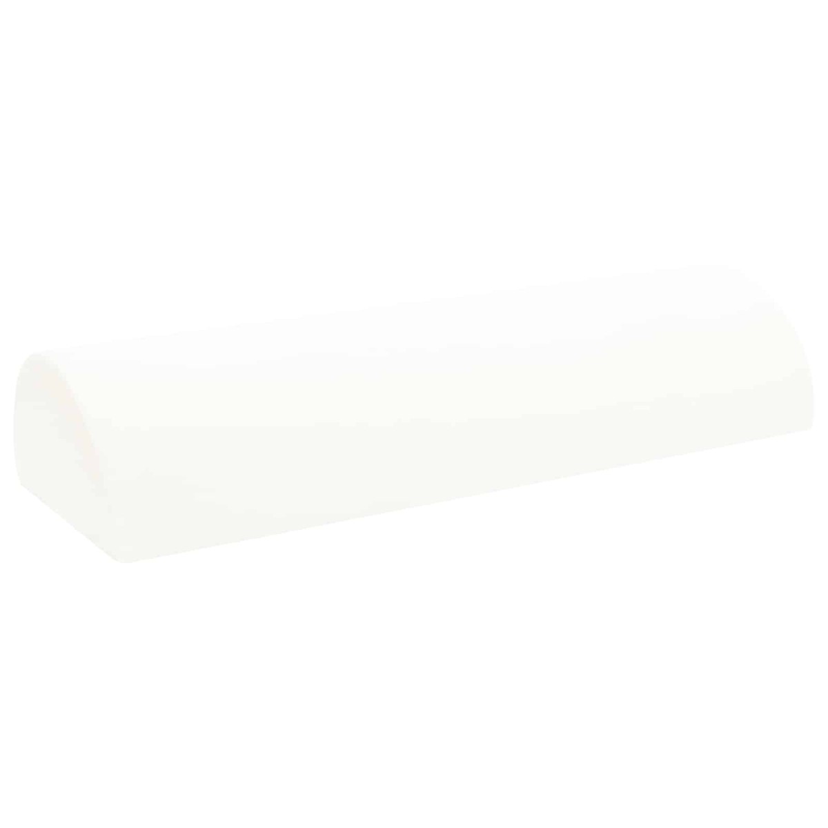 vidaXL Μαξιλάρι Ποδιών Μονόχρωμο Λευκό 52 x 20 x 12 εκ Αφρός Μνήμης