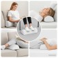 vidaXL Μαξιλάρι Ποδιών Μονόχρωμο Λευκό 52 x 20 x 12 εκ Αφρός Μνήμης