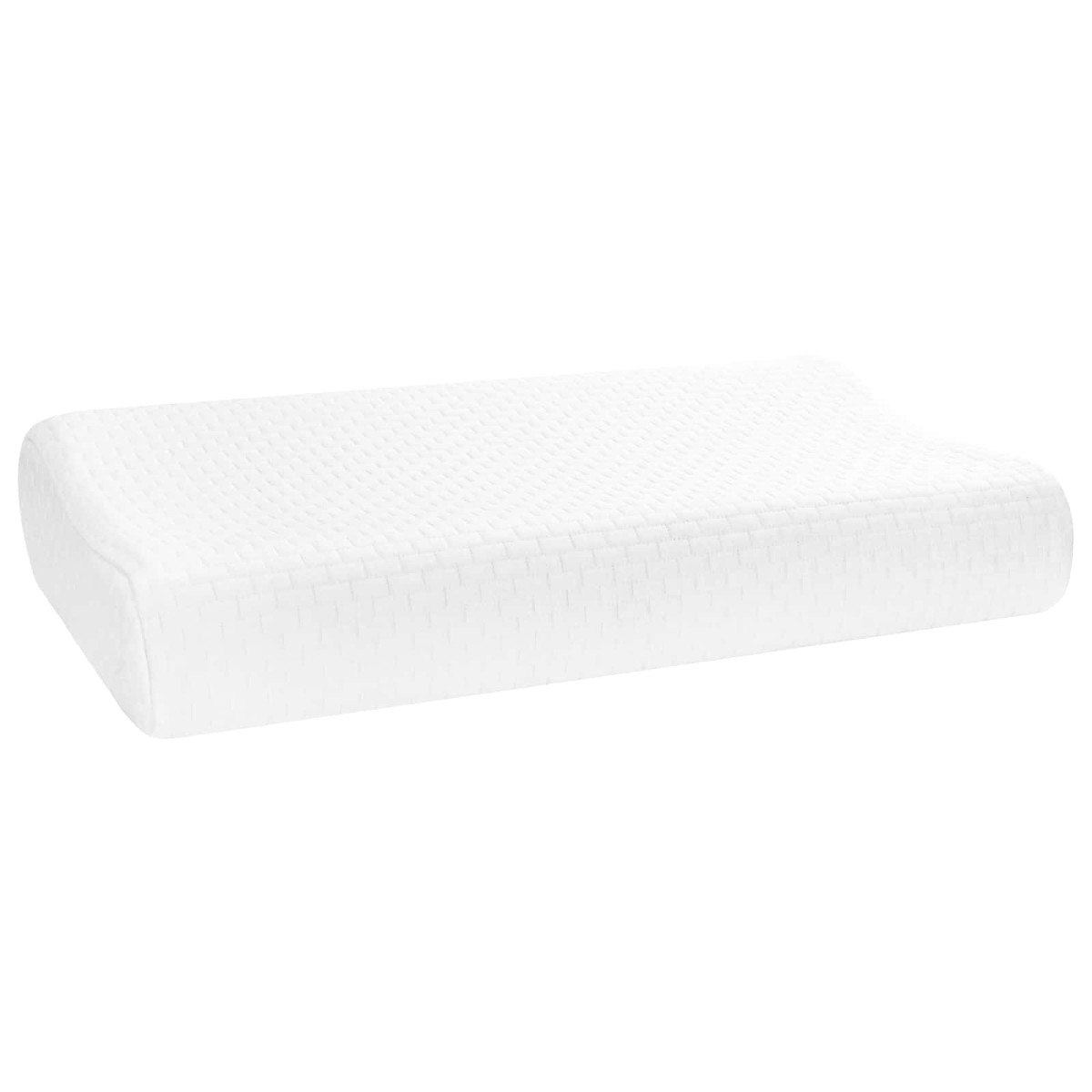 vidaXL Μαξιλάρι Ύπνου Μονόχρωμο Λευκό 60 x 37 x 12,5 εκ Αφρός Μνήμης