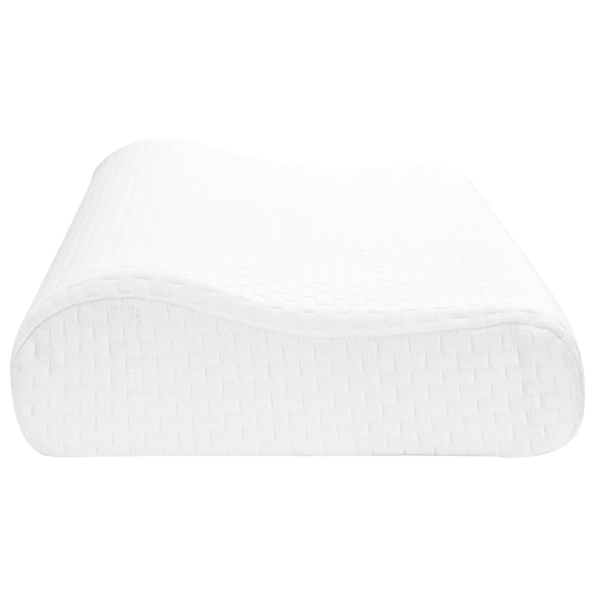 vidaXL Μαξιλάρι Ύπνου Μονόχρωμο Λευκό 60 x 37 x 12,5 εκ Αφρός Μνήμης