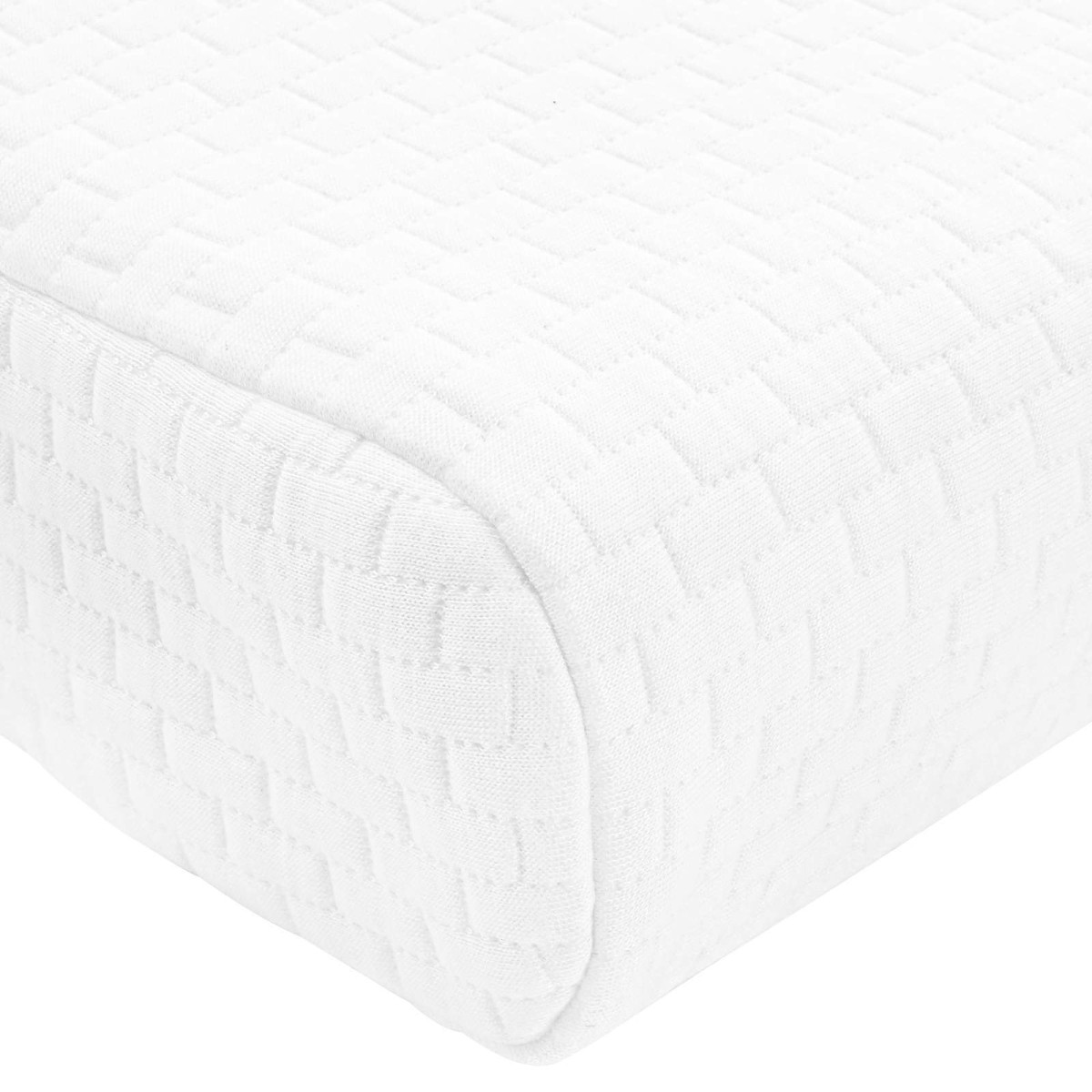 vidaXL Μαξιλάρι Ύπνου Μονόχρωμο Λευκό 60 x 37 x 12,5 εκ Αφρός Μνήμης