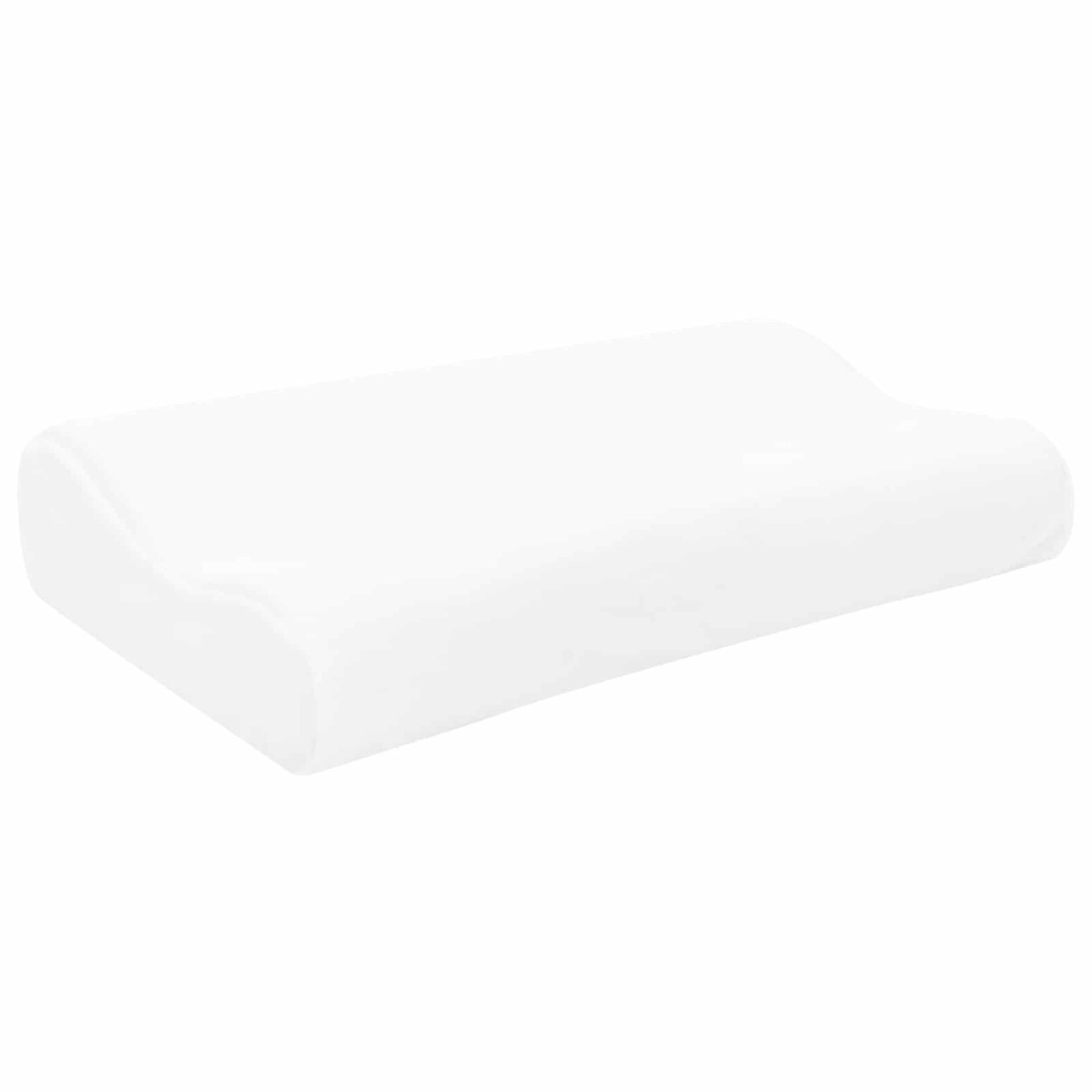 vidaXL Μαξιλάρι Ύπνου Μονόχρωμο Λευκό 50 x 30 x 10,5 εκ Αφρός Μνήμης