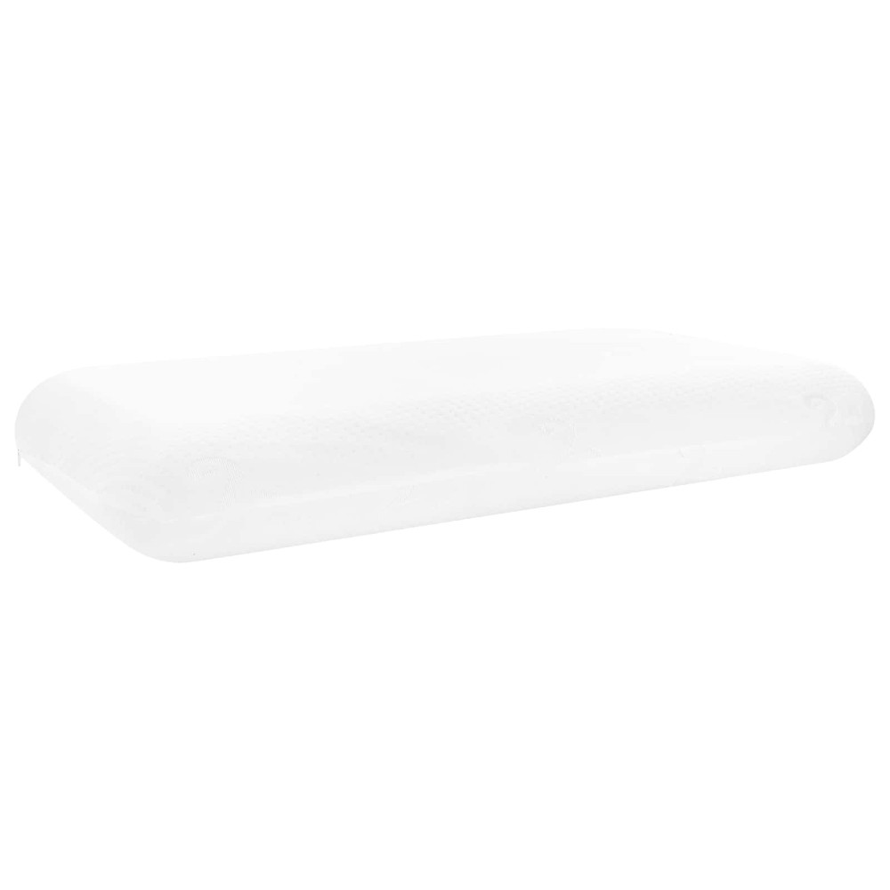 vidaXL Μαξιλάρι Ύπνου Μονόχρωμο Λευκό 74 x 39 x 13 εκ. Αφρός Μνήμης