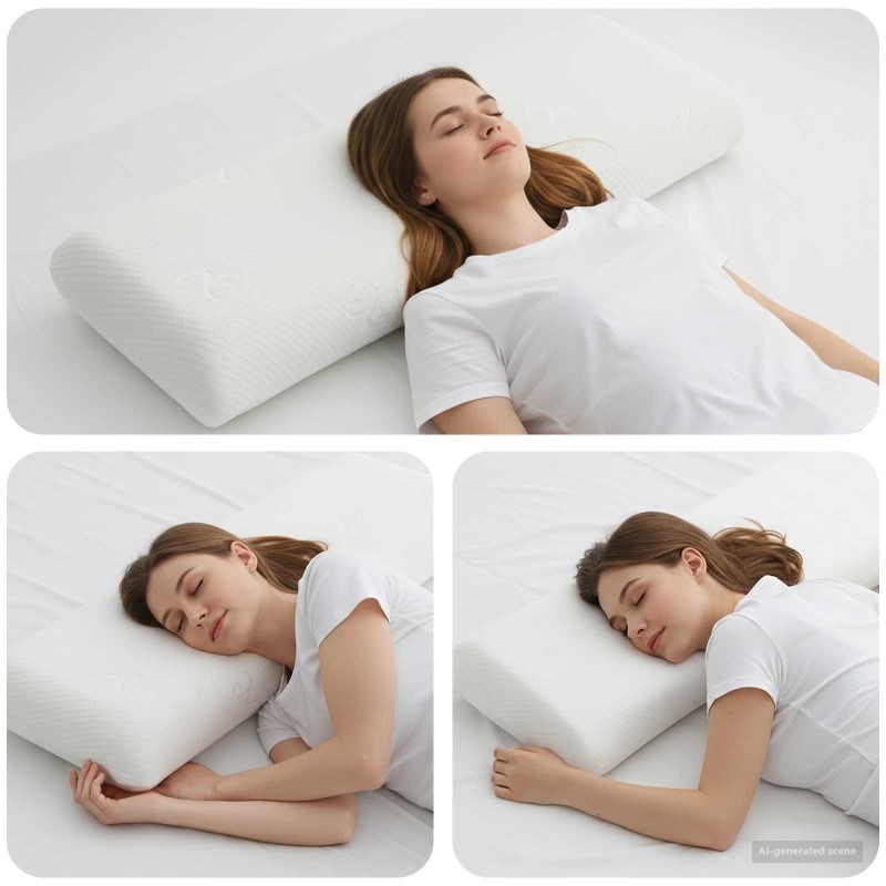 vidaXL Μαξιλάρι Ύπνου Λευκό 120 x 36 x 13 εκ Τζελ Μνήμης Φόρμα